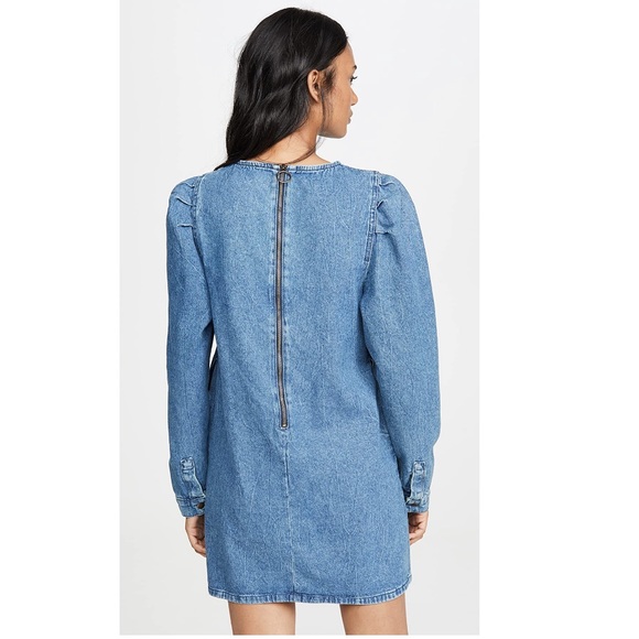 NWT Free People Self Control Denim Mini Dress 12 - Picture 5 of 16